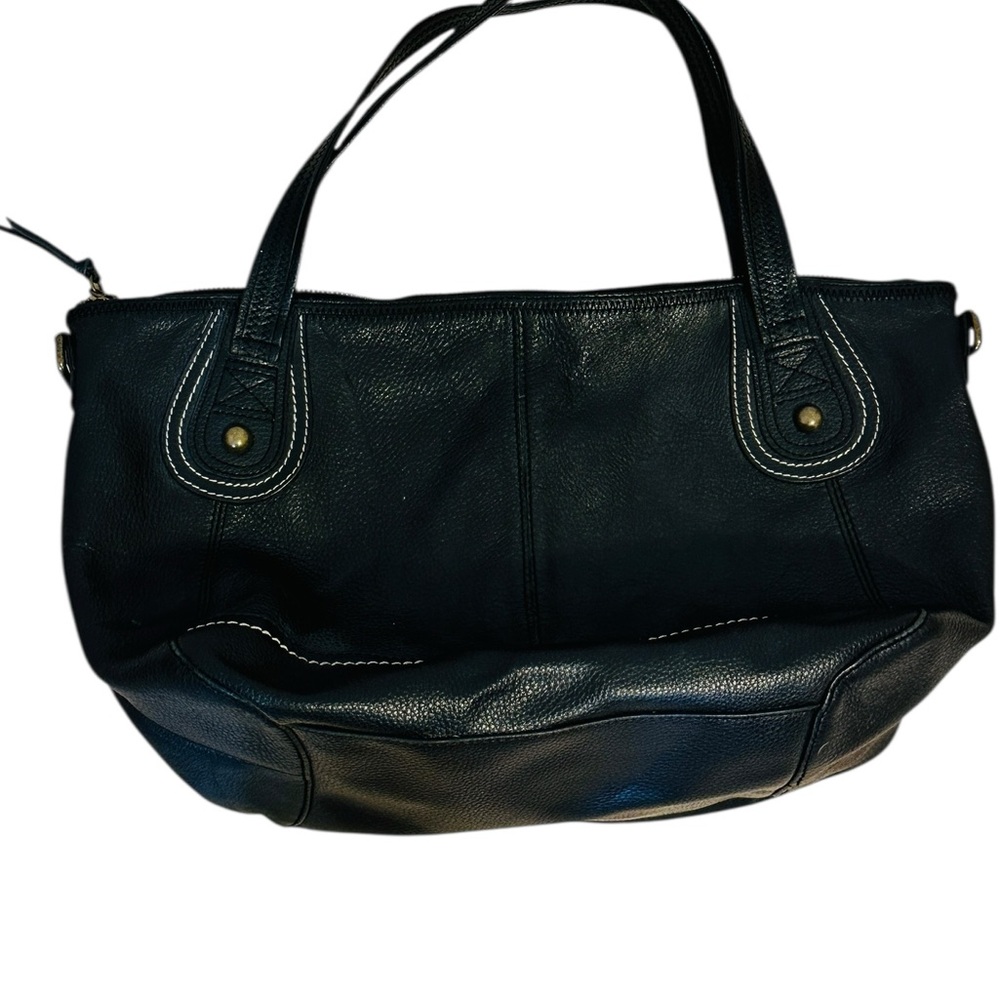 Vintage  90s The Sak Black pebbled Leather Shoulder Bag